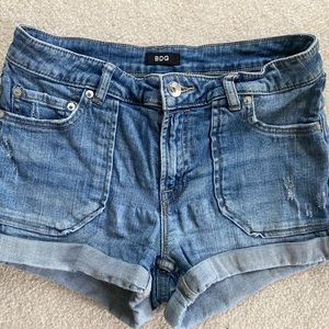BDG mid rise jean shorts